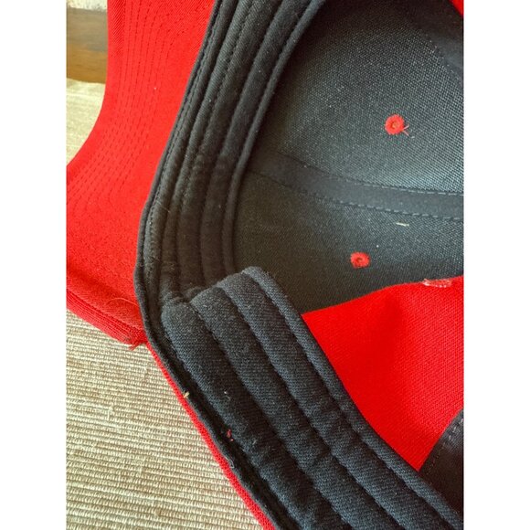 Nike Red & Black Swoosh Elastic One Size Hat Golf Classic 99 - Picture 10 of 16